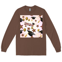 Chestnut 2022 to graduation seamless pattern Long Sleeve Tee - BundleAndBundleShop
