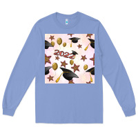 Colony Blue 2022 to graduation seamless pattern Long Sleeve Tee - BundleAndBundleShop