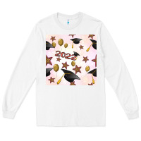White 2022 to graduation seamless pattern Long Sleeve Tee - BundleAndBundleShop