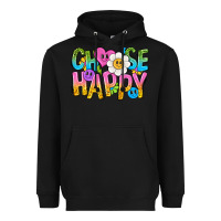 Black choose happy with smile Heavyweight Hoodie - NancyCooperArtShop
