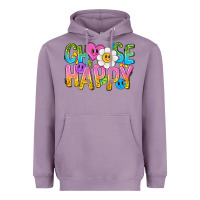 Lavender choose happy with smile Heavyweight Hoodie - NancyCooperArtShop