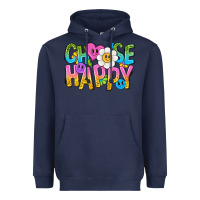 Navy choose happy with smile Heavyweight Hoodie - NancyCooperArtShop
