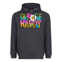 Choose Happy With Smile Heavyweight Hoodie | Teevron