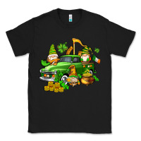 Black st patricks gnomes  with farm truck Classic Tee - AdoDesignShop