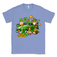 Colony Blue st patricks gnomes  with farm truck Classic Tee - AdoDesignShop