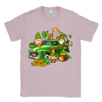 Lilac st patricks gnomes  with farm truck Classic Tee - AdoDesignShop