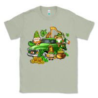 Matcha st patricks gnomes  with farm truck Classic Tee - AdoDesignShop