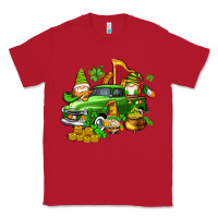 Red st patricks gnomes  with farm truck Classic Tee - AdoDesignShop
