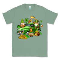Sage st patricks gnomes  with farm truck Classic Tee - AdoDesignShop