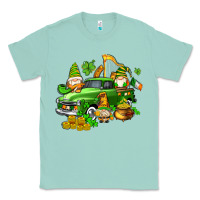 Seafoam st patricks gnomes  with farm truck Classic Tee - AdoDesignShop