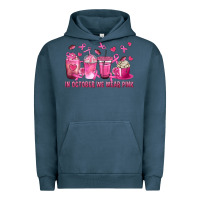 Pigment Midnight Navy In October We Wear Pink with Breast Cancer Coffee Urban Hoodie - texasbilliewilder