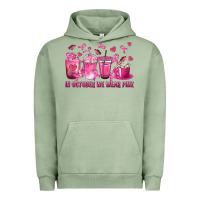 Pigment Oil Green In October We Wear Pink with Breast Cancer Coffee Urban Hoodie - texasbilliewilder