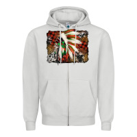 Dove Grey indian headdress christmas Zipper Hoodie - Jasminsmagicworld