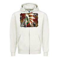 Oatmeal Heather indian headdress christmas Zipper Hoodie - Jasminsmagicworld