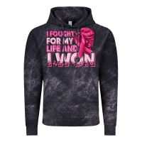 Cloud Black I Fought For My Life and I Won Breast Cancer Vintage Hoodie - texasbilliewilder