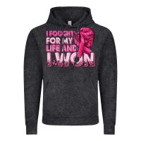 Vintage Black I Fought For My Life and I Won Breast Cancer Vintage Hoodie - texasbilliewilder