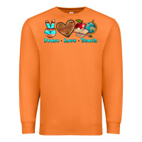 Carrot peace love teach Premium Sweatshirt - NancyCooperArtShop