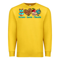 Lemon peace love teach Premium Sweatshirt - NancyCooperArtShop