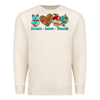 Sandshell peace love teach Premium Sweatshirt - NancyCooperArtShop