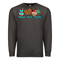 Smoke peace love teach Premium Sweatshirt - NancyCooperArtShop