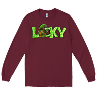 Burgundy St Patricks Day Lucky Gnome Long Sleeve Tee - Jasminsmagicworld