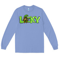 Colony Blue St Patricks Day Lucky Gnome Long Sleeve Tee - Jasminsmagicworld