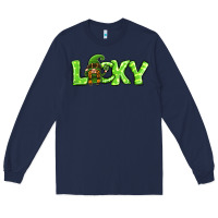 Navy St Patricks Day Lucky Gnome Long Sleeve Tee - Jasminsmagicworld