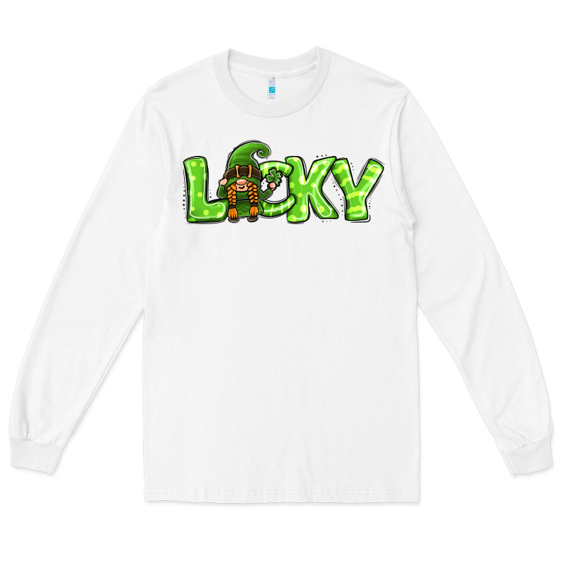 St Patricks Day Lucky Gnome Long Sleeve Tee by Jasminsmagicworld | Teevron