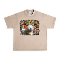 French Oak sunflower sheep Urban Heavy Tee - RacoonDesign