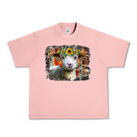 Salmon sunflower sheep Urban Heavy Tee - RacoonDesign