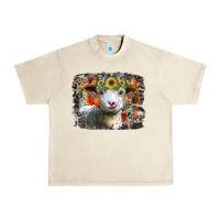 Sandshell sunflower sheep Urban Heavy Tee - RacoonDesign