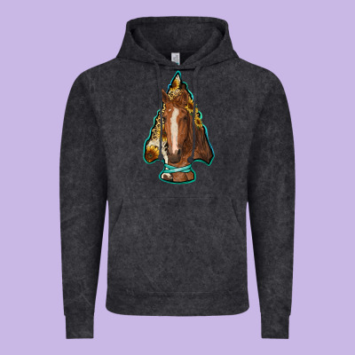 Arrowhead Horse Vintage Hoodie Designed By Ranaportraitstore