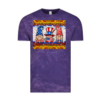 Cloud Purple usa gnome Vintage Tee - HRA Design Shop