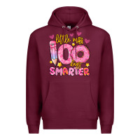 Burgundy little miss 100 days smarter Premium Hoodie - Artiststas