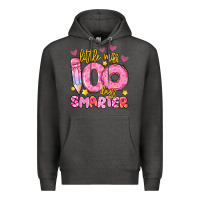 Charcoal Heather little miss 100 days smarter Premium Hoodie - Artiststas