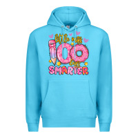 Ocean Blue little miss 100 days smarter Premium Hoodie - Artiststas