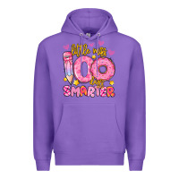 Little Miss 100 Days Smarter Premium Hoodie | Teevron