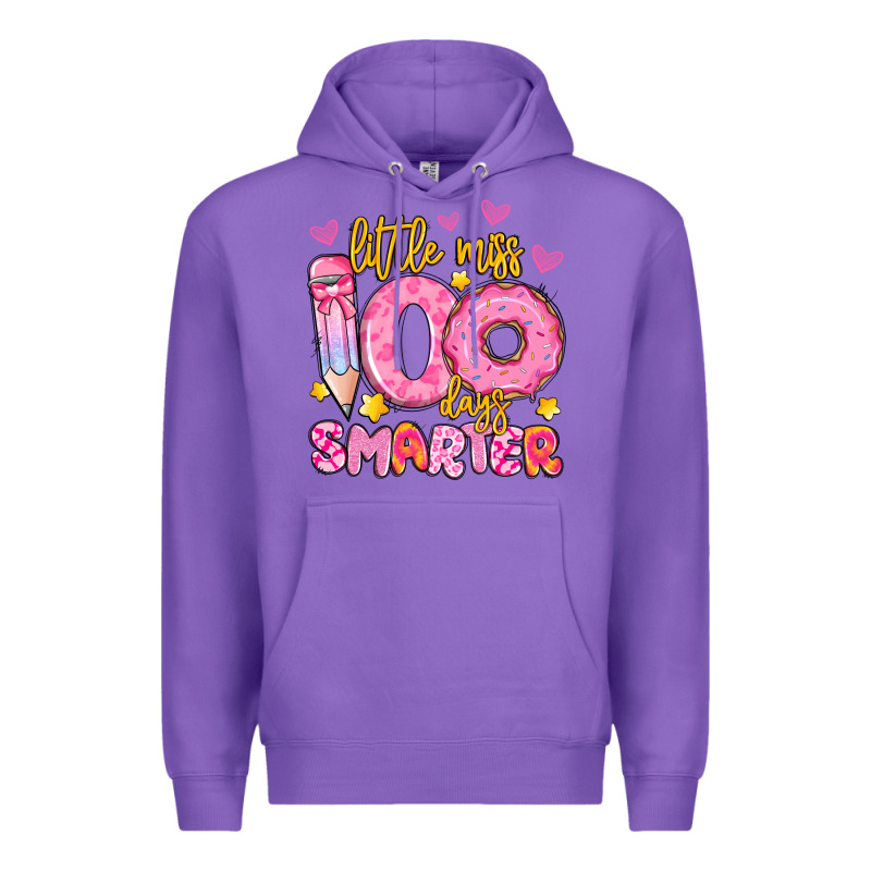 Little Miss 100 Days Smarter Premium Hoodie by Artiststas | Teevron