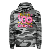 Slate Camo little miss 100 days smarter Premium Hoodie - Artiststas