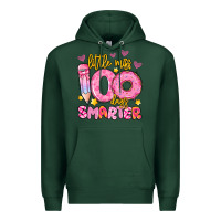 Sports Green little miss 100 days smarter Premium Hoodie - Artiststas