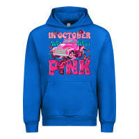 Cobalt In October We Wear Pink Truck Urban Hoodie - texasbilliewilder
