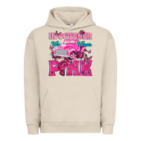 Pigment French Oak In October We Wear Pink Truck Urban Hoodie - texasbilliewilder