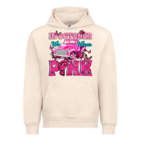 Sandshell In October We Wear Pink Truck Urban Hoodie - texasbilliewilder
