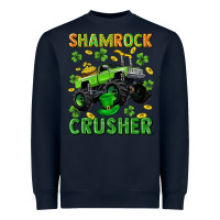Navy st patricks shamrock crusher Heavyweight Sweatshirt - Neo Western