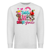 Oatmeal Heather little miss first grade Premium Sweatshirt - NancyCooperArtShop