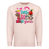 Pale Pink little miss first grade Premium Sweatshirt - NancyCooperArtShop