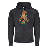 Vintage Black arrowhead horse, Vintage Hoodie - RanaPortraitStore
