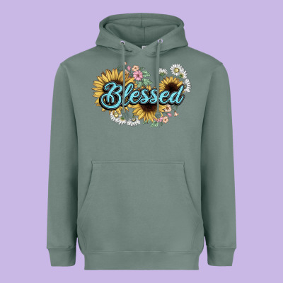 Blessed Heavyweight Hoodie Designed By Nancycooperartshop