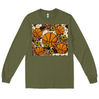 Army Green basketball Long Sleeve Tee - JahusDesignShop