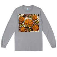 Heather Grey basketball Long Sleeve Tee - JahusDesignShop